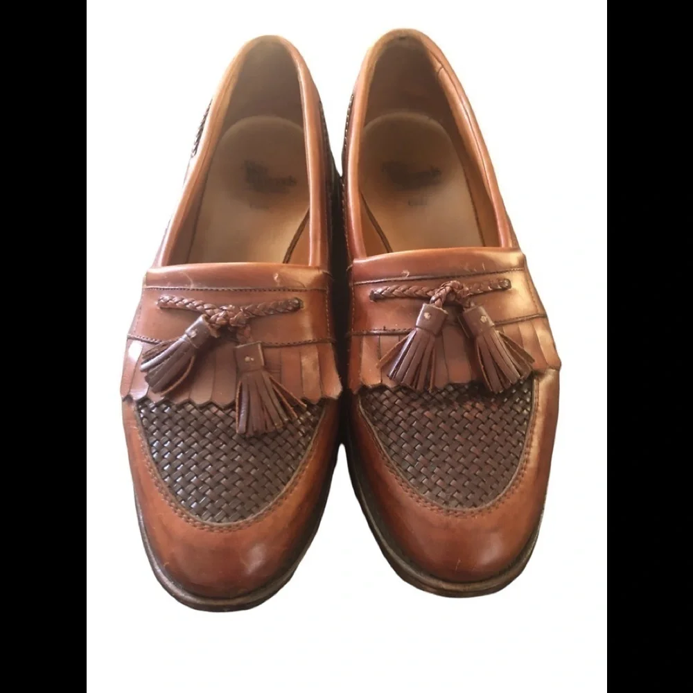 Allen Edmonds Cody Kiltie Tassel Loafer Slip On 9.5D Leather Shoe